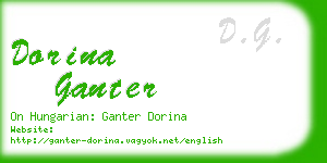 dorina ganter business card